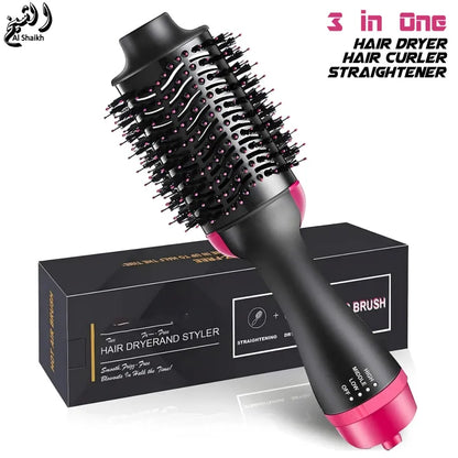 3-in-1 Hair Dryer, Hair Straightener & Hair Curler for Women, Girls- Easy-to-Use Hair Dryer and Styler for All Hair Typ