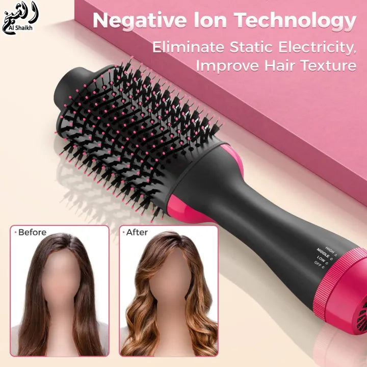 3-in-1 Hair Dryer, Hair Straightener & Hair Curler for Women, Girls- Easy-to-Use Hair Dryer and Styler for All Hair Typ