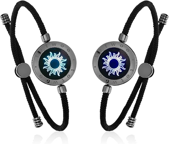 Top Trending Long Distance Vibrate Touch Bracelets for Couples Relationship, Gift for Girlfriend Boyfriend, Husband Wife's & Best Friends