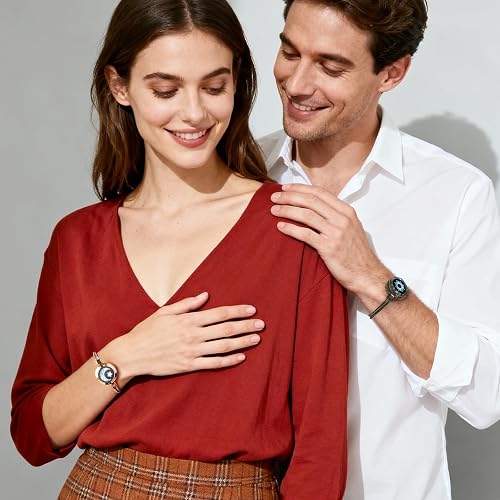 Long Distance Touch Bracelets for Couples, Light up & Vibration for Love - Women's Fashion Smart Jewelry, Romantic Gift for Girlfriend & Boyfriends