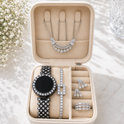 Top Trending Touch Watch With Beautiful Bracelet Jewellery Set & Gift Box Packaging For Girls & Women