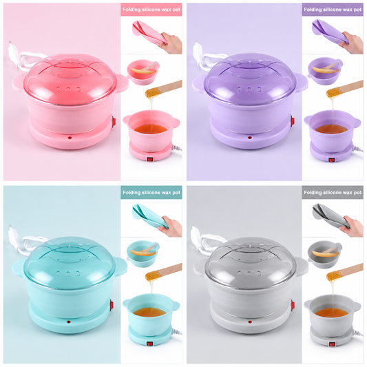 Portable Silicone Wax Warmer 300ML – Foldable Travel Wax Heater