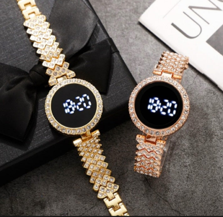 Trending Touch Watch With Beautiful Bracelet & Gift Box Packaging For Female Women Girl For Any Occasion Gifts & Personal Use