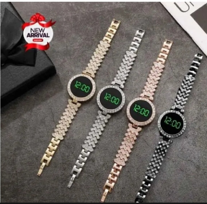 Trending Touch Watch With Beautiful Bracelet & Gift Box Packaging For Female Women Girl For Any Occasion Gifts & Personal Use