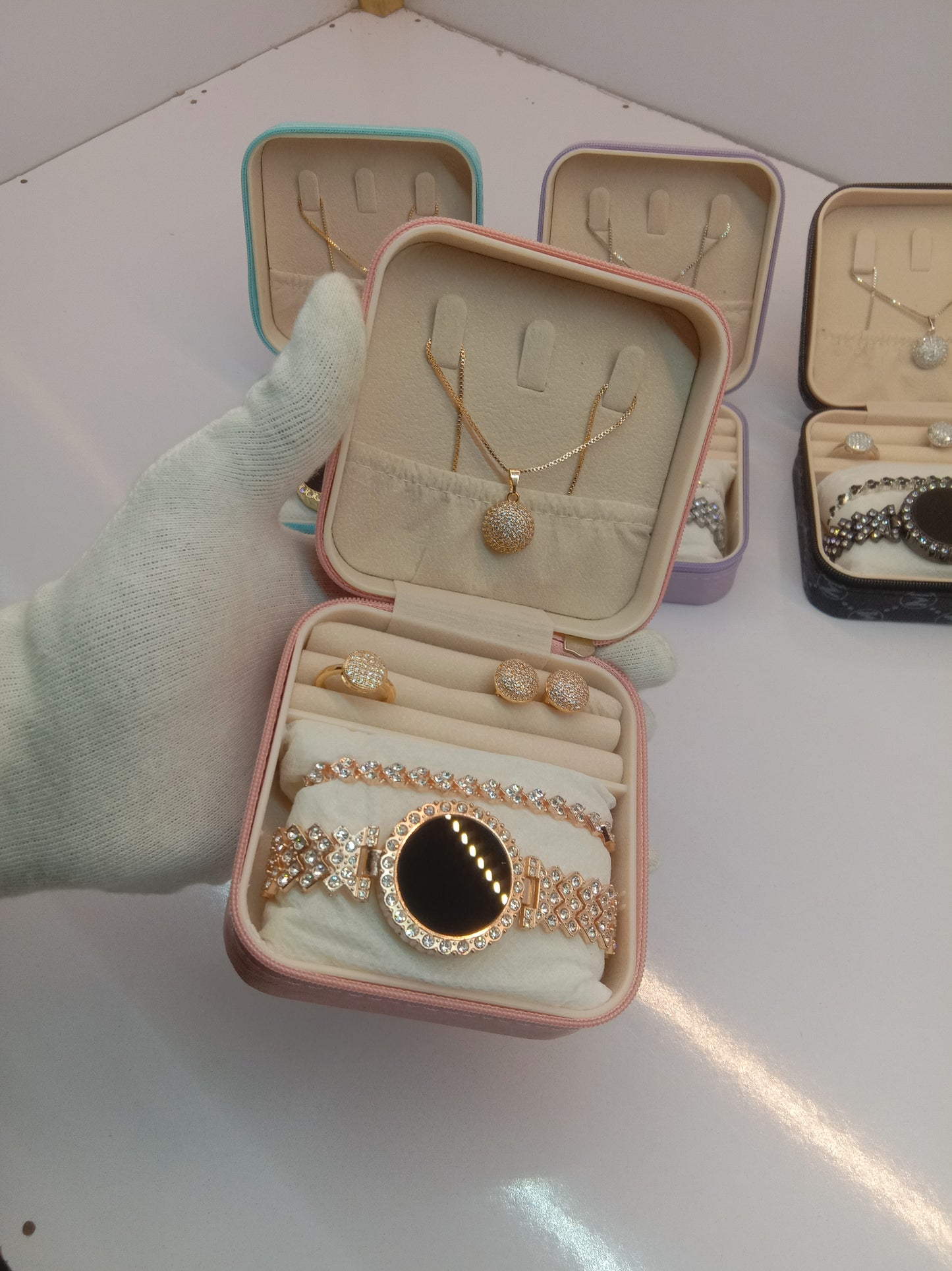 Top Trending Touch Watch With Beautiful Bracelet + Jewellery Set + Gift Box Packaging For Girls & Women