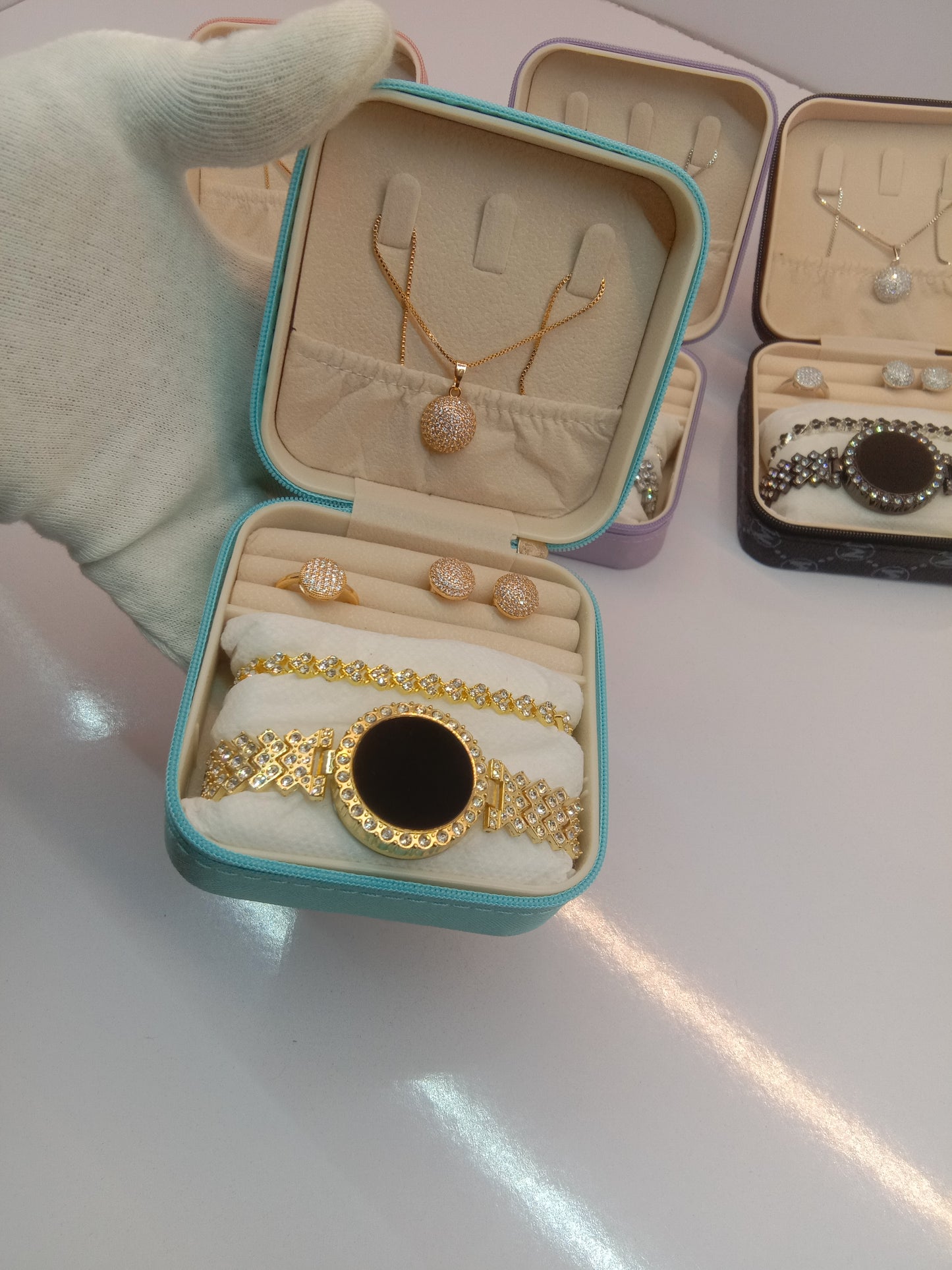 Top Trending Touch Watch With Beautiful Bracelet + Jewellery Set + Gift Box Packaging For Girls & Women