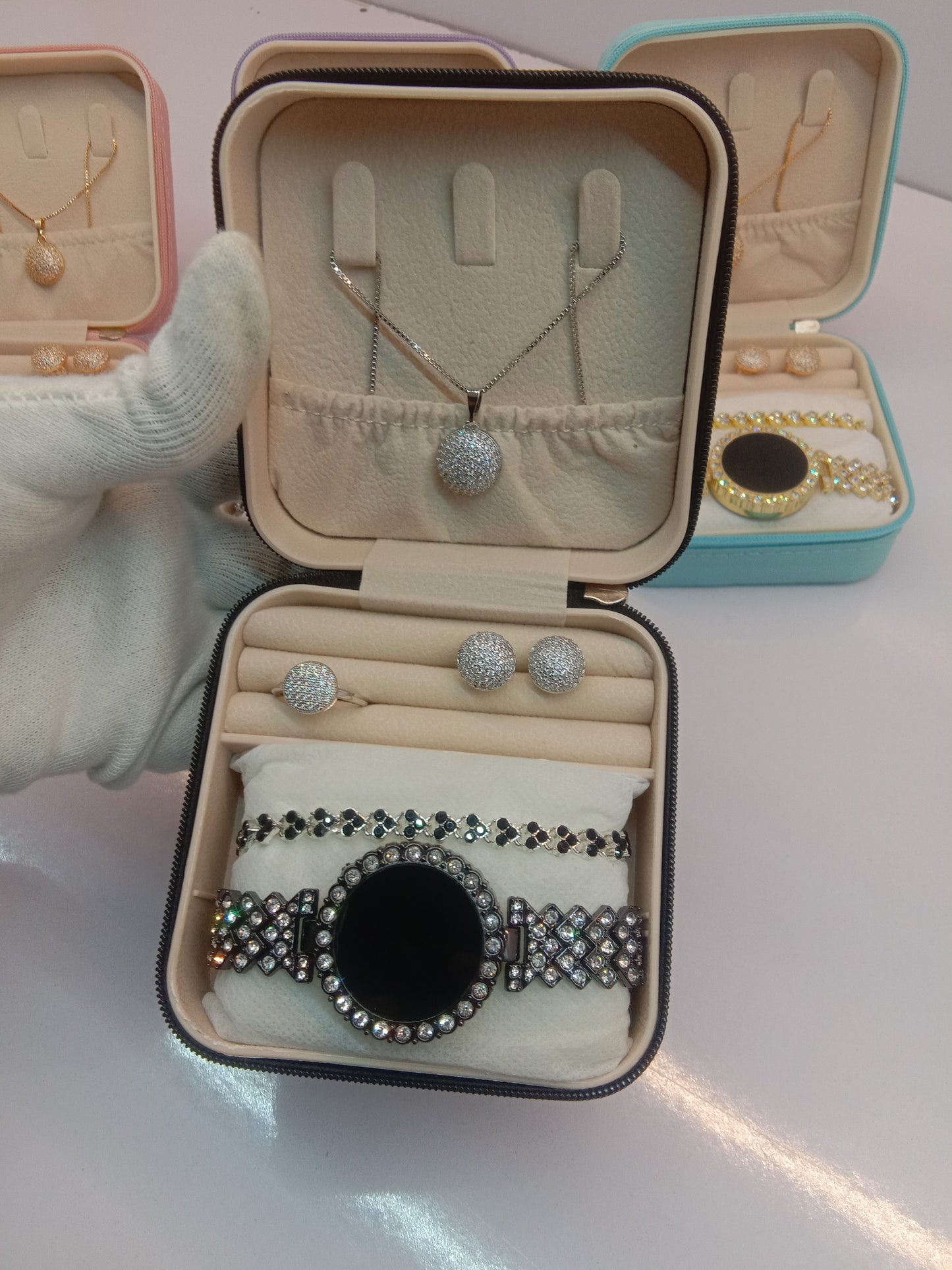 Top Trending Touch Watch With Beautiful Bracelet + Jewellery Set + Gift Box Packaging For Girls & Women