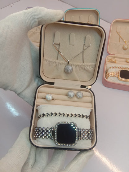 Top Trending Touch Watch With Beautiful Bracelet + Jewellery Set + Gift Box Packaging For Girls & Women
