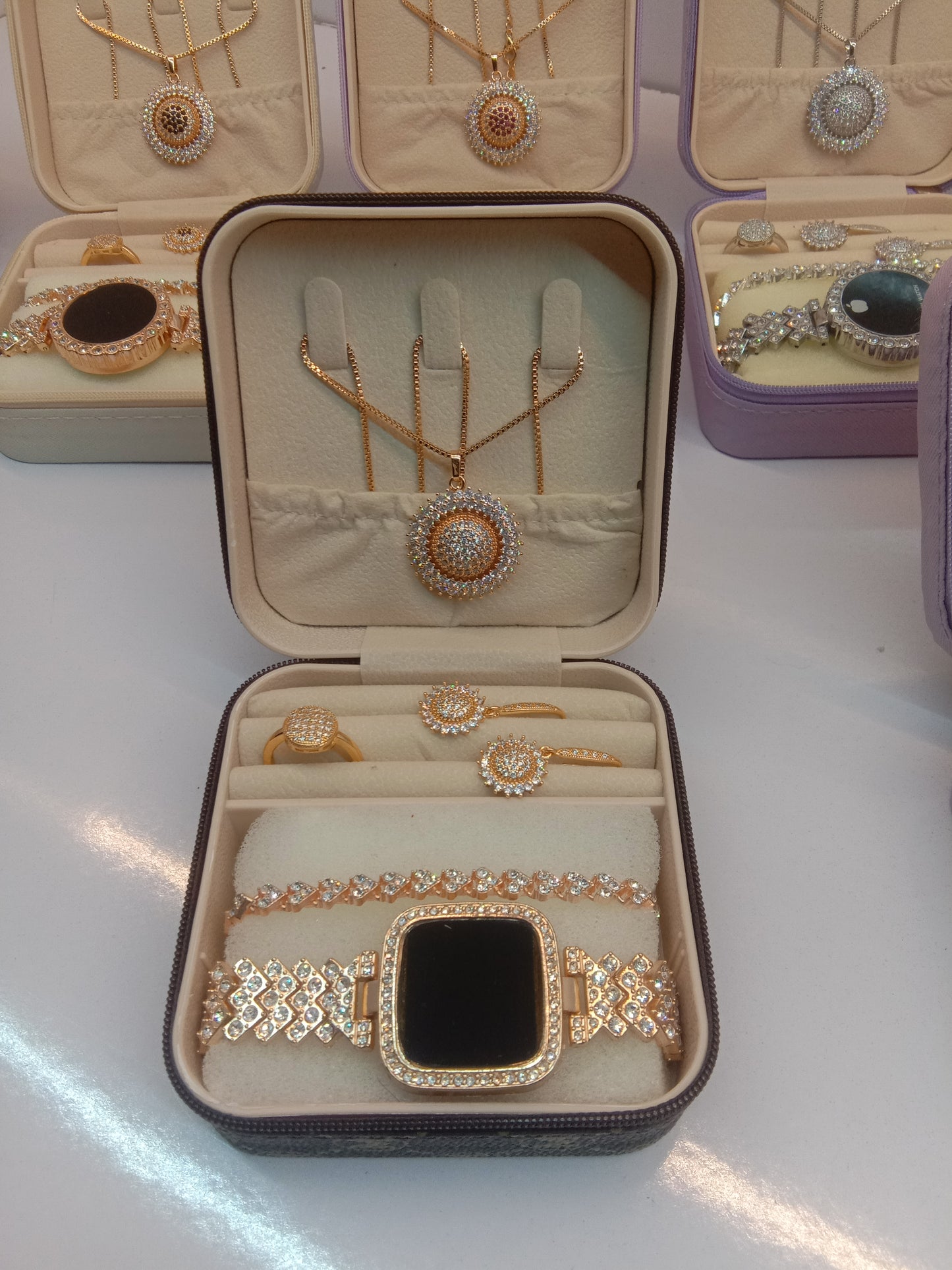 Top Trending Touch Watch With Beautiful Bracelet + Jewellery Set + Gift Box Packaging For Girls & Women