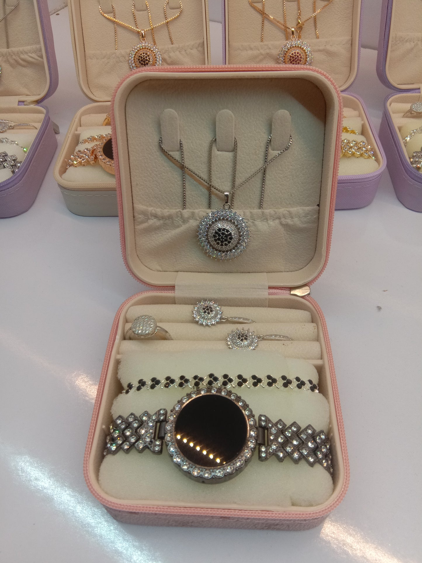 Top Trending Touch Watch With Beautiful Bracelet + Jewellery Set + Gift Box Packaging For Girls & Women