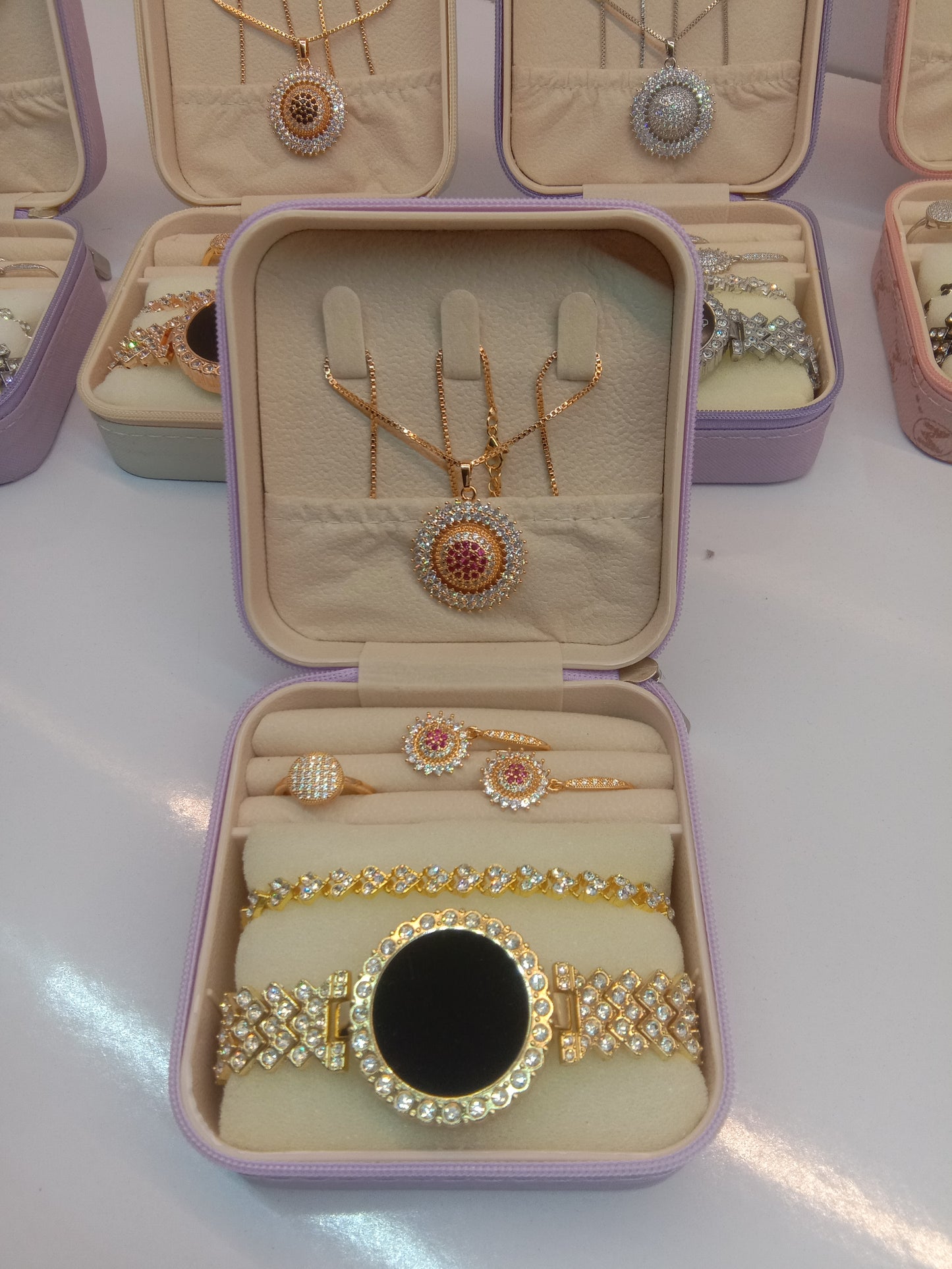 Top Trending Touch Watch With Beautiful Bracelet + Jewellery Set + Gift Box Packaging For Girls & Women