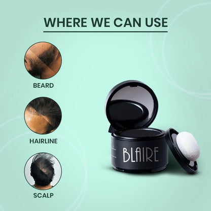 BLAIRE Hair Filler Cream Powder – Instant Hairline Filler for Natural-Looking Hair Coverage for Men and Women