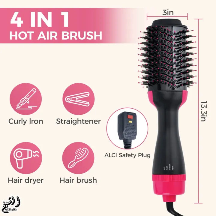 3-in-1 Hair Dryer, Hair Straightener & Hair Curler for Women, Girls- Easy-to-Use Hair Dryer and Styler for All Hair Typ