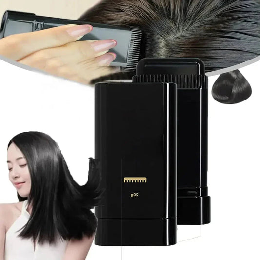 Hair Stick Dye Comb – Waterproof & Sweatproof Instant Hair Color Stick for Grey Hair Coverage, For Men & Women