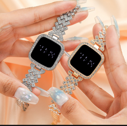 Top Trending Touch Watch With Beautiful Bracelet & Gift Box Packaging Modern Style For Girls & Women