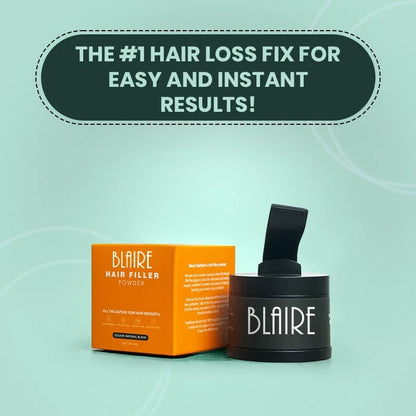 BLAIRE Hair Filler Cream Powder – Instant Hairline Filler for Natural-Looking Hair Coverage for Men and Women