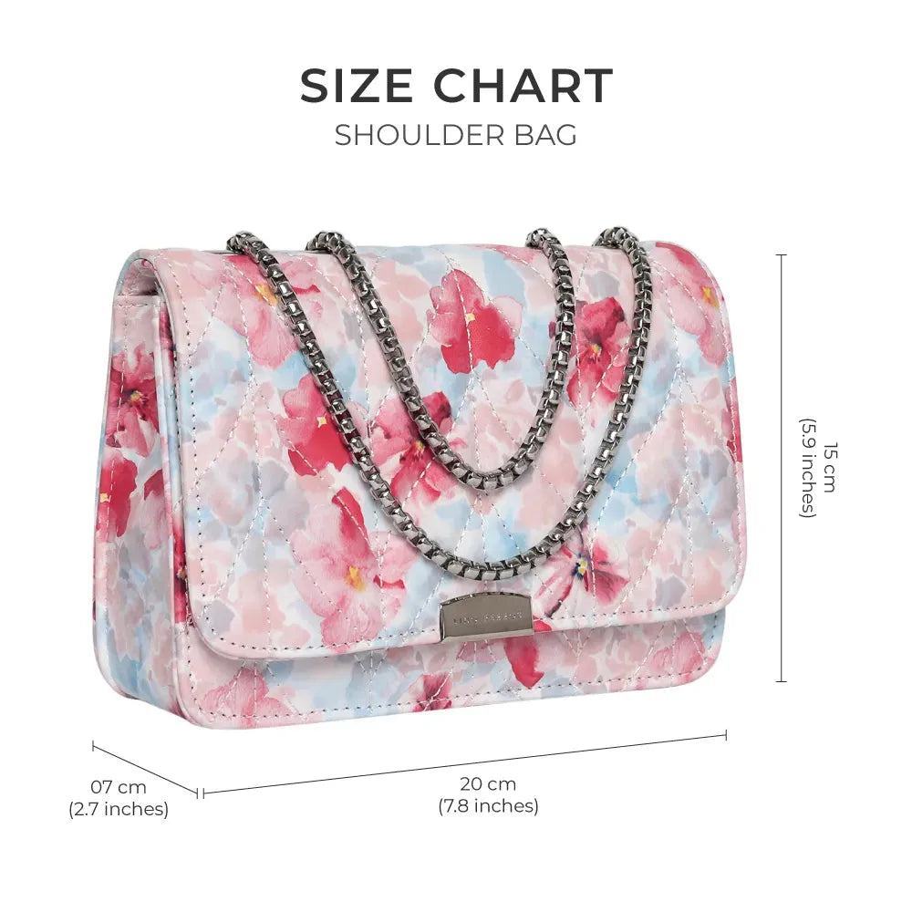 Printed Valley Gorgeous Quilted `Multi Color Shoulder Bag For Girls Womens For Daily Use